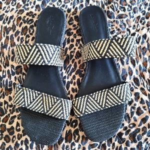 Tweed Sandals